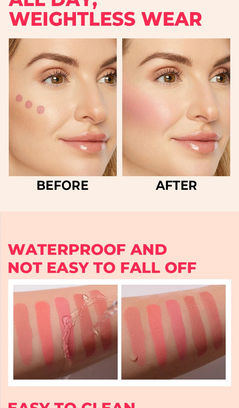 Beauty Glazed Liquid Blush 5 Colors