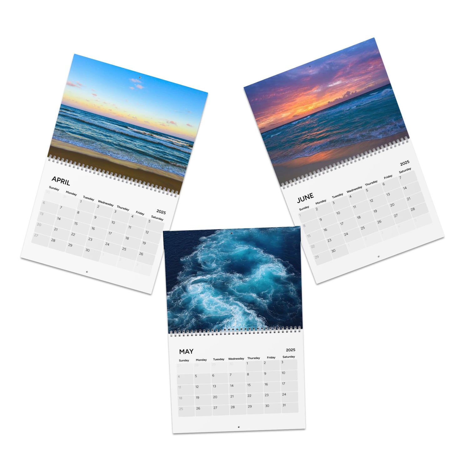 2025 Wall Calendar with Beautiful Nature Scenes, Tropical Vibes, Gift for Nature Lovers, Home Decor, Planning