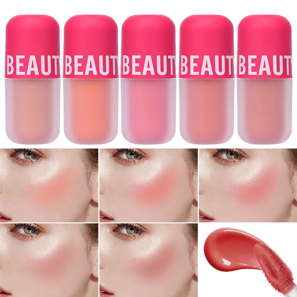 Beauty Glazed Liquid Blush 5 Colors