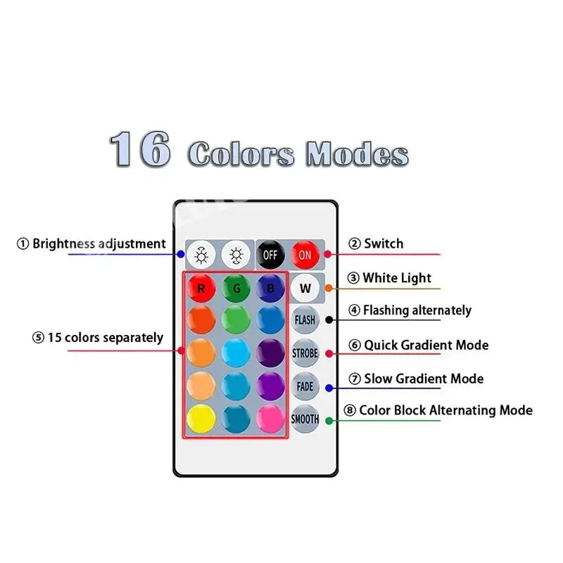 16 Colors RGB Bulb LED Multicolor Bulb