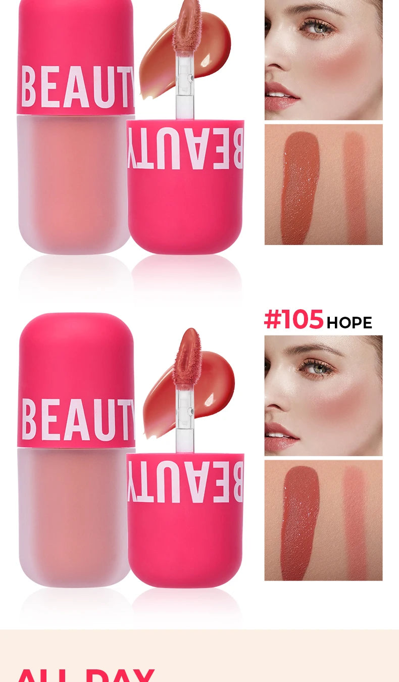 Beauty Glazed Liquid Blush 5 Colors