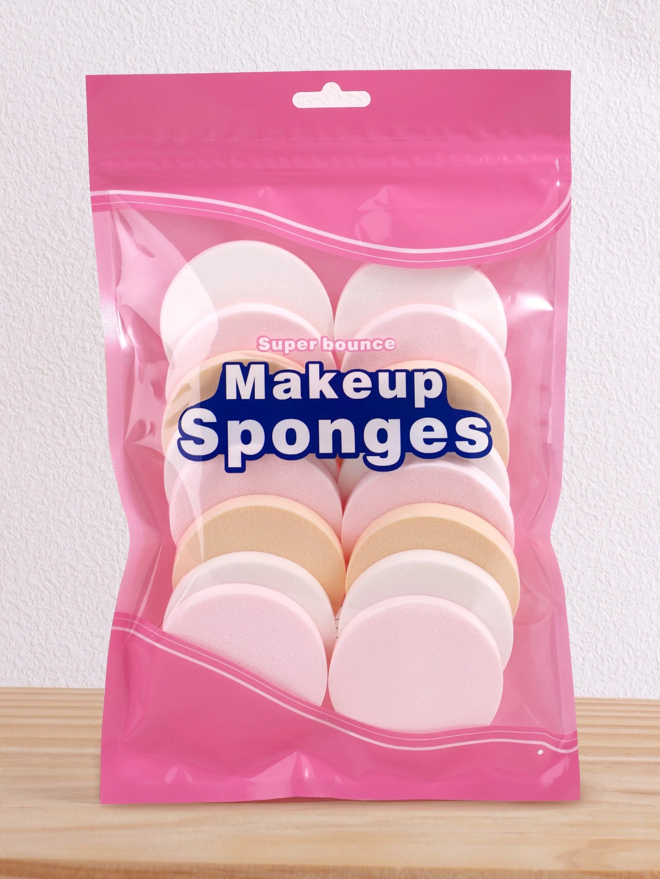 16/ Pack, colorful dry and wet makeup powder puffs