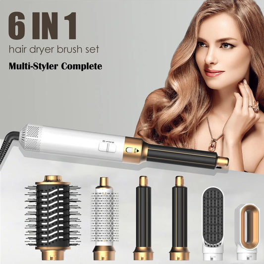 6 in 1 Hair Dryer Comb Brush Multifunctional Styling Set