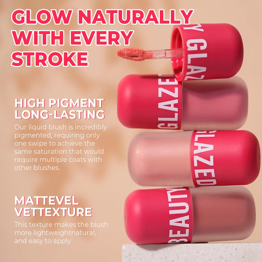 Beauty Glazed Liquid Blush 5 Colors