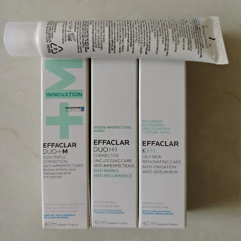 EFFACLAR K+ EFFACLAR Duo+M Emulsion Purifies Skin, Regulates Acne, Whitens Skin Care, Removes Acne And Blackheads 40ml