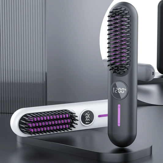 Electric Hot Comb Multifunctional Straight Hair Straightener Comb