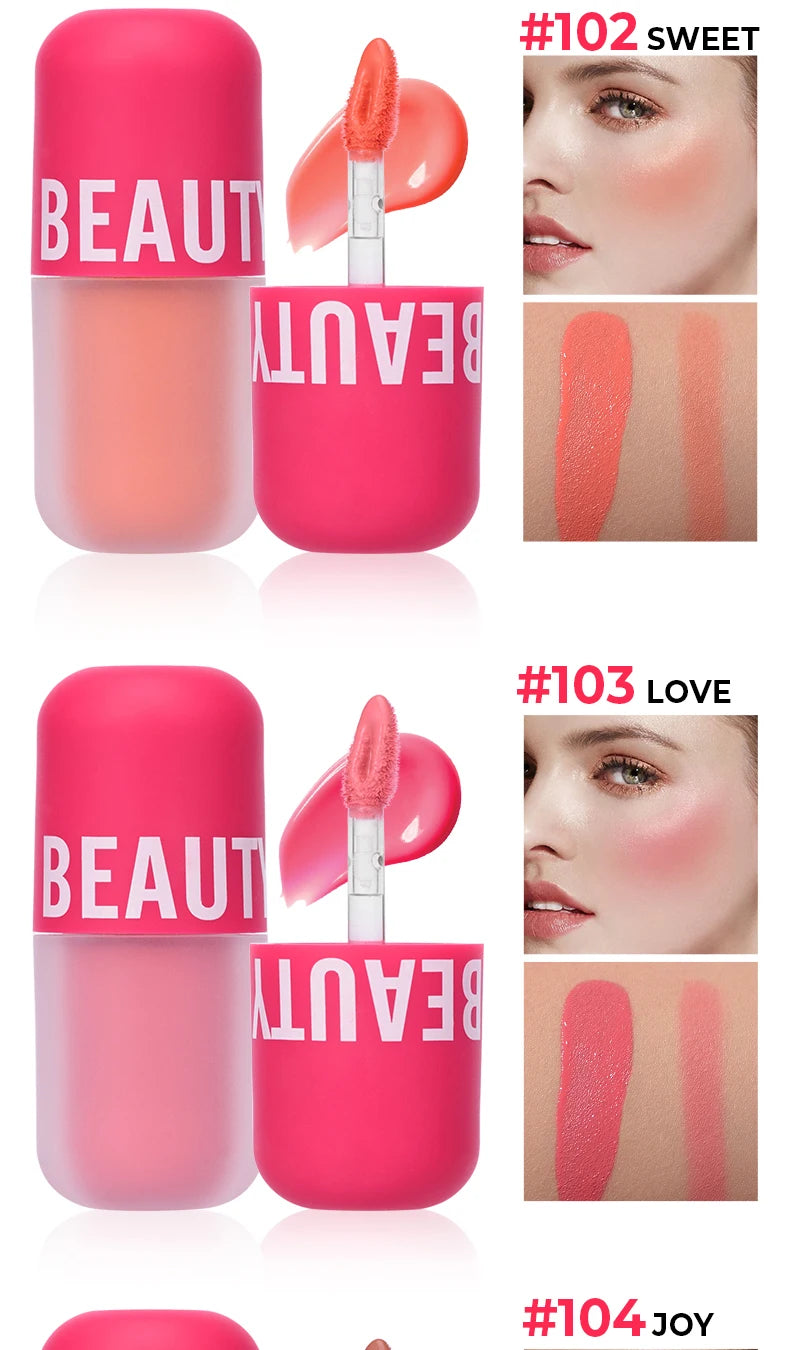 Beauty Glazed Liquid Blush 5 Colors