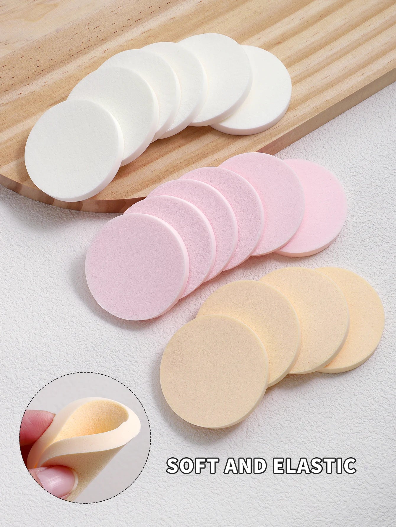 16/ Pack, colorful dry and wet makeup powder puffs